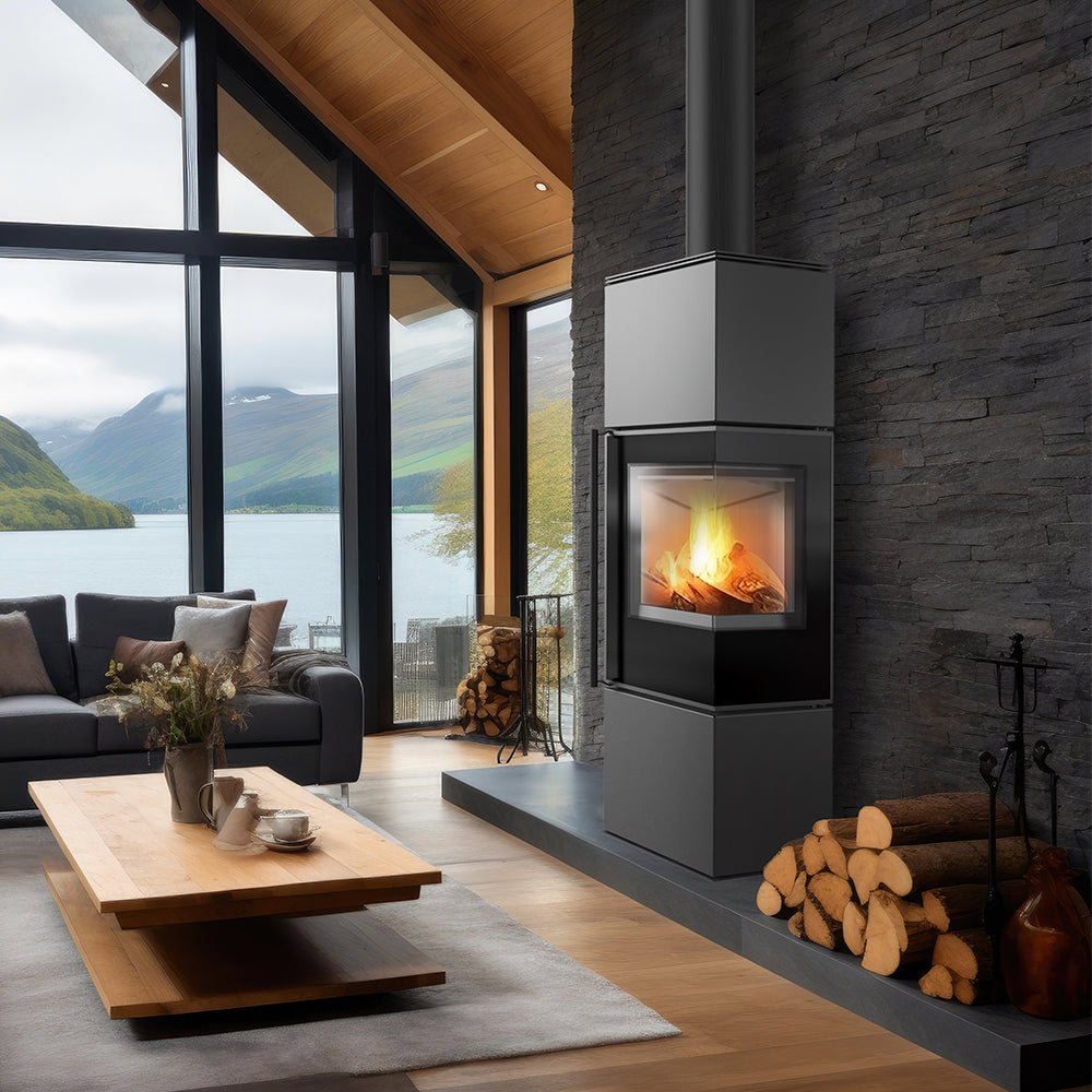 Kratki Kaminofen Ren M PRO Rechts 7 kW Ø150 BImSchV Stufe 2 Holzofen