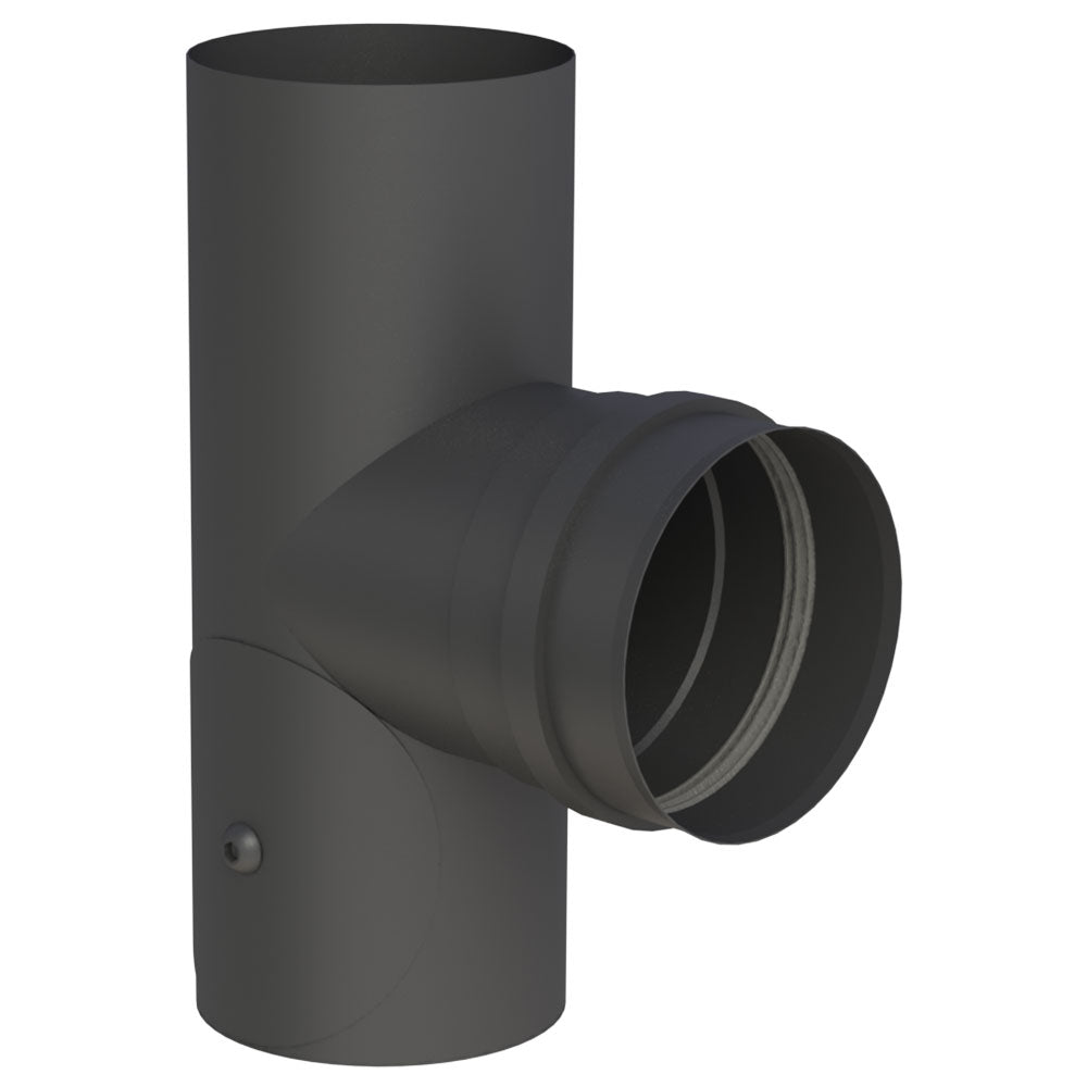 Pelletrohr T-Stück 90° mit Revision Ø80 mm - Pellet- Line Jeremias