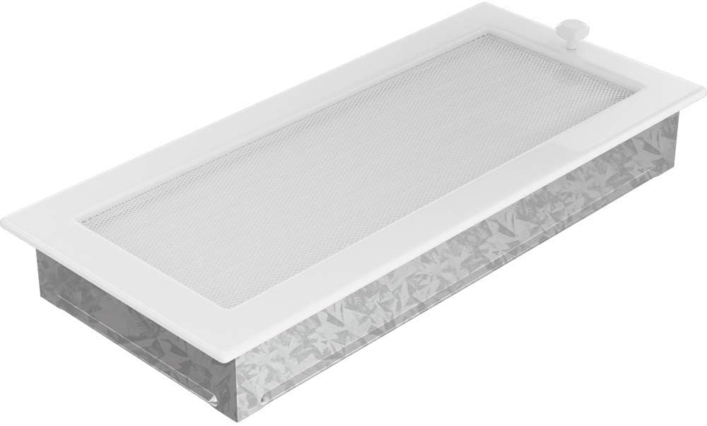 Lüftungsgitter "LOFT" in Weiß mit Lamellen 170x370