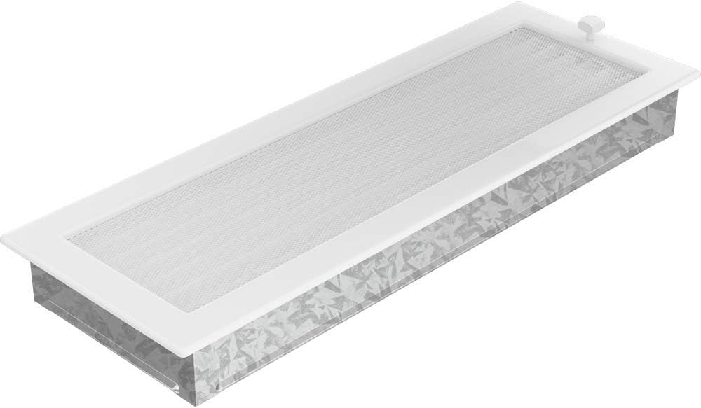 Lüftungsgitter "LOFT" in Weiß mit Lamellen 170x490