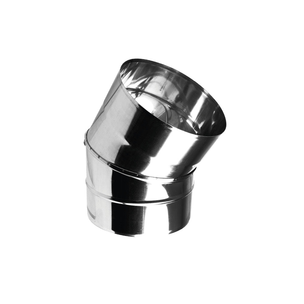 Edelstahl Bogen 45° starr Knie - Ø130 mm - Stahlgattung Premium 1.4404 EW 0,6 mm