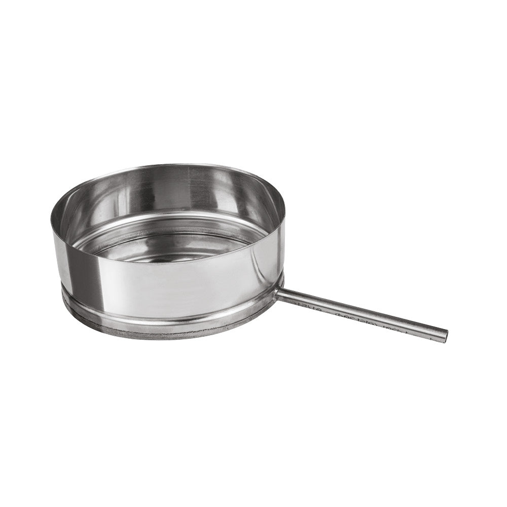 Edelstahl Kondensatschale mit Ablauf - Ø150 mm