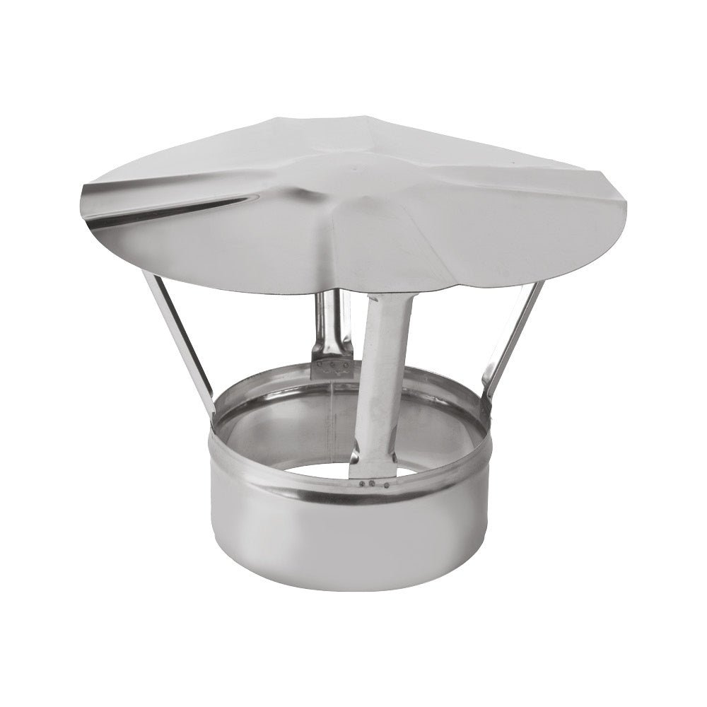 Edelstahl Kaminhaube Regenhut Ø150 mm - Regenhaube EW 0,6 mm