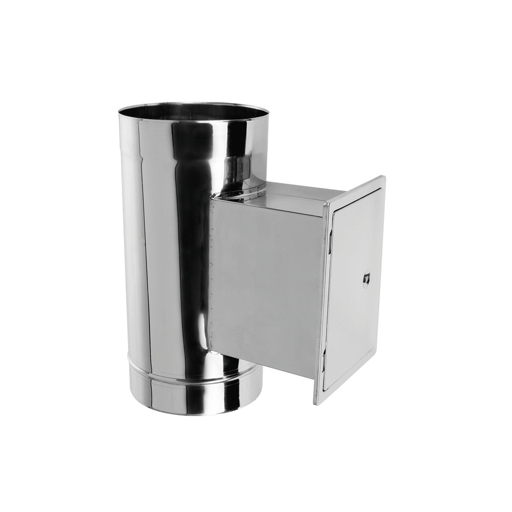 Reinigungselement mit Tür Ø160 mm - EW 0,6 mm Edelstahlschornstein