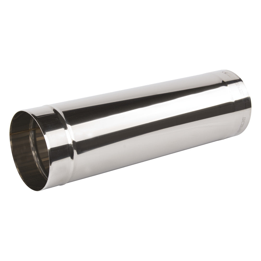 Edelstahl Kaminrohr Ø130 mm - Länge 500 mm - Abgasrohr Premium T600 - EW 0,6 mm