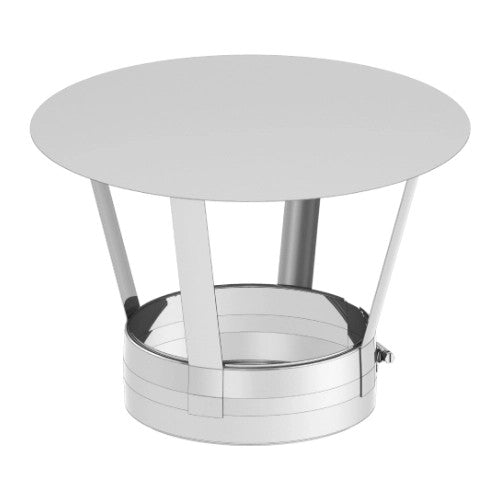 Edelstahlschornstein Regenhaube Ø130 mm - V2A - DW-ECO 2.0 Jeremias