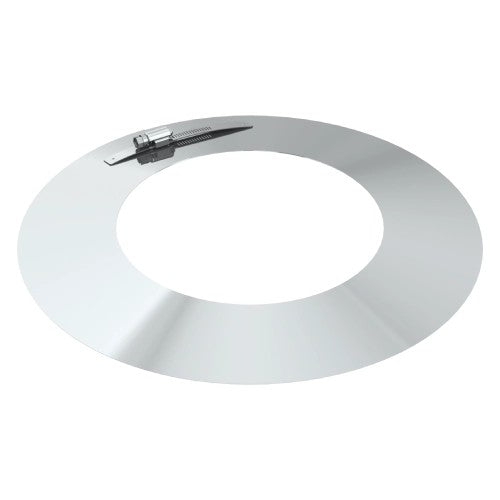 Edelstahl Wandrosette / Wetterkragen Ø130 mm - V2A - Abgasrohr Sanierung DW-ECO 2.0 Jeremias