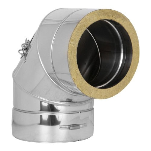 Edelstahlschornstein Reinigungswinkel 90° Ø130 mm - V2A - DW-ECO 2.0 Jeremias