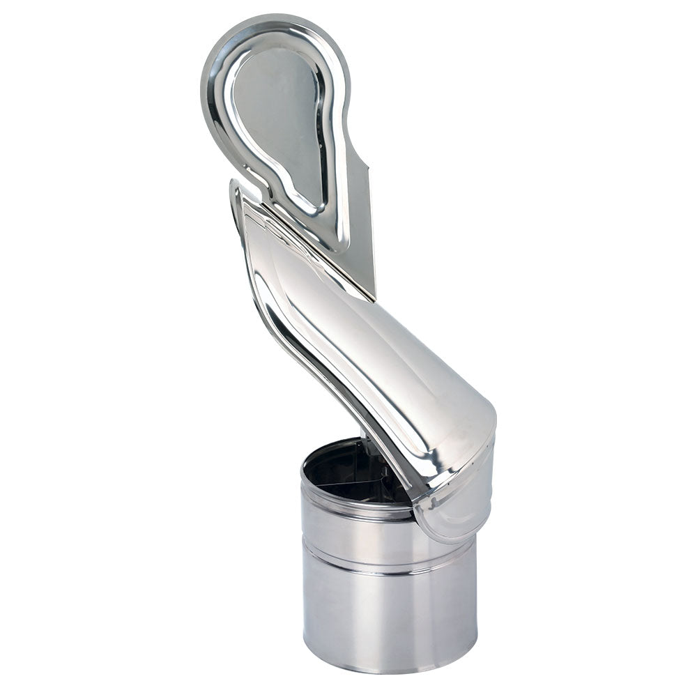 Edelstahl Drehbarer Schornsteinaufsatz ohne Bodenplatte Einwandig Ø180 mm - EW 0,6 mm