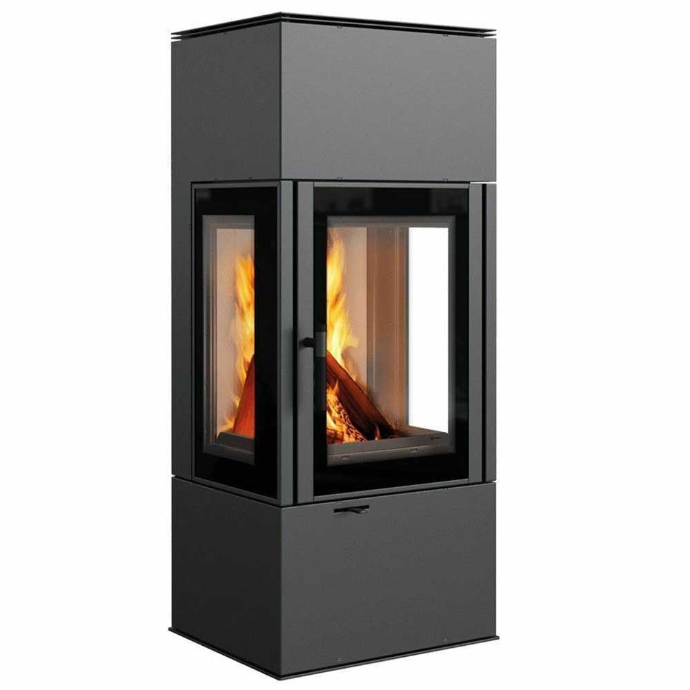 Kratki Kaminofen Thor View 3-seitig Rechts 8 kW Ø150 BImSchV Stufe 2 Holzofen