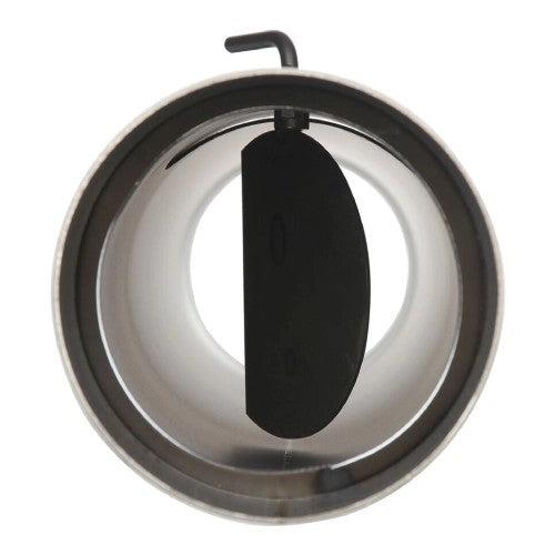 Ofenrohr - Winkelrohr (Schenkellänge 450/700 mm) - Anschluss-Set oben Ø150 mm - 2,0 mm - schwarz - Ferro-Lux Jeremias