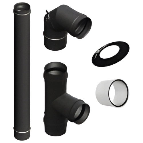 Pelletrohr Anschluss- Set mit T-Stück Ø80 mm - Pellet- Line Jeremias