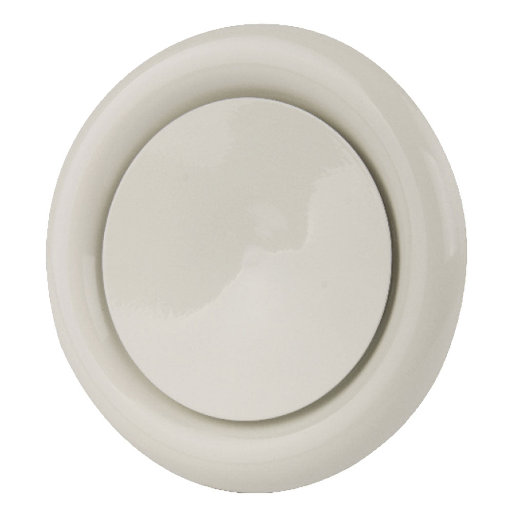 Zuluft Tellerventil - Anemostat Ø125 Stahlblech verzinkt weiß