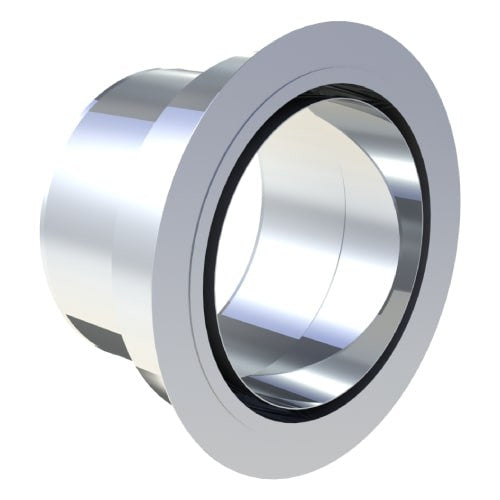 Edelstahl Anschlussstutzen mit integriertem Wandfutter - Ø150/100 mm - 0,6 mm - V4A, V2A - Abgasrohr Sanierung EW-FU Jeremias