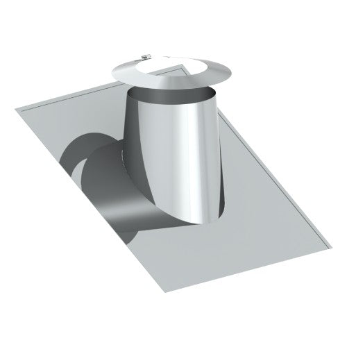 Edelstahl DW Dachdurchführung 26°- 35° mit Wetterkragen Ø130 mm - V2A - DW-ECO 2.0 Jeremias