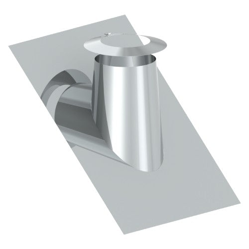 Edelstahl DW Dachdurchführung 26°- 35° mit Bleirand und Wetterkragen Ø130 mm - V2A - DW-ECO 2.0 Jeremias