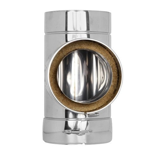 Edelstahlschornstein T-Stück 90° Ø150 mm - V2A - DW-ECO 2.0 Jeremias