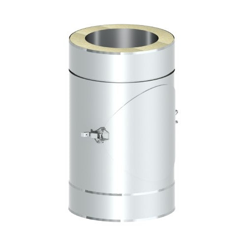 Edelstahlschornstein Längenelement mit Revision (nur für Verbindungsleitung) Ø130 mm - V2A - DW-ECO 2.0 Jeremias