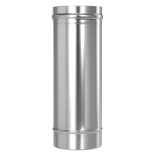 Edelstahl Kaminrohr Ø150 mm - Länge 500 mm - 0,6 mm - V4A, V2A - Abgasrohr Sanierung EW-FU Jeremias